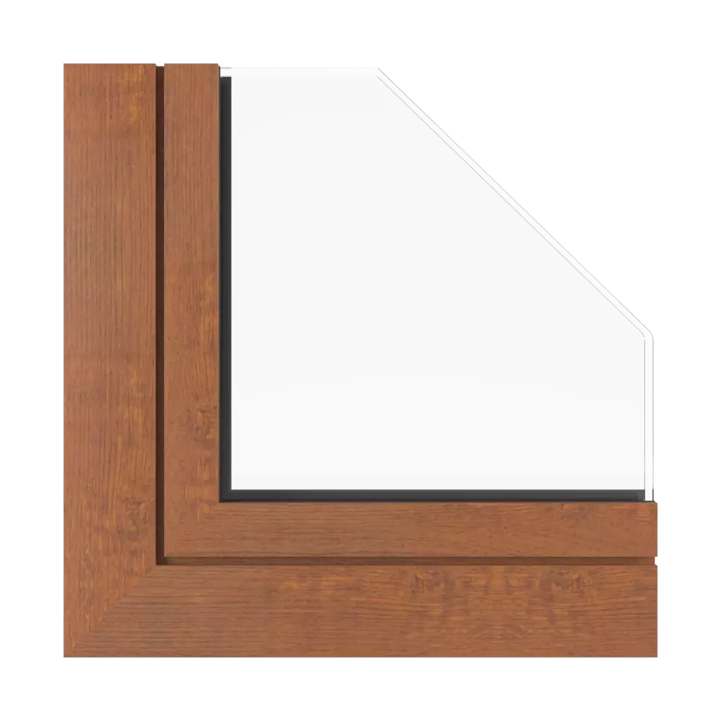 Rustic oak windows window-profiles aluprof mb-sr50n-efekt