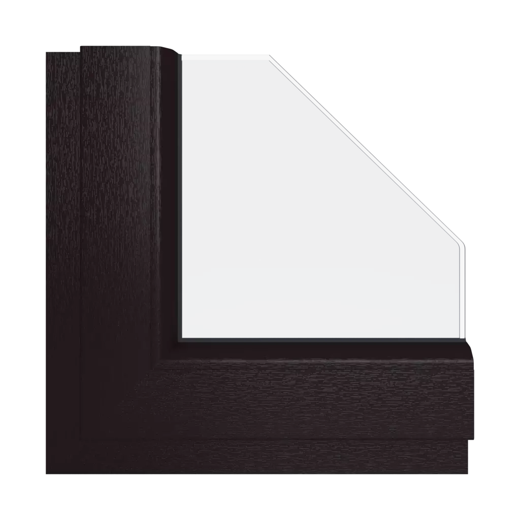 Decorative brown windows window-color schuco-colors decorative-brown interior