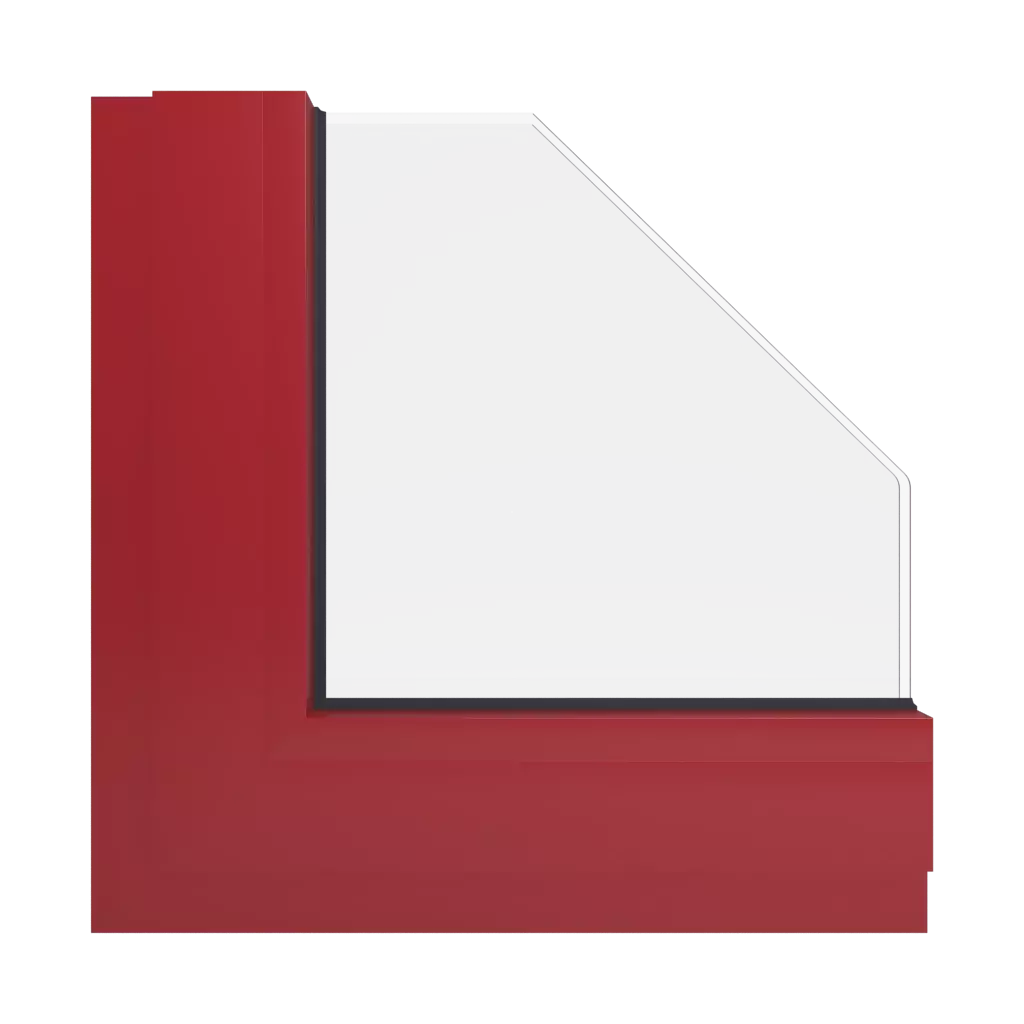 RAL 3001 Signal red windows window-color aluminum-ral ral-3001-signal-red interior