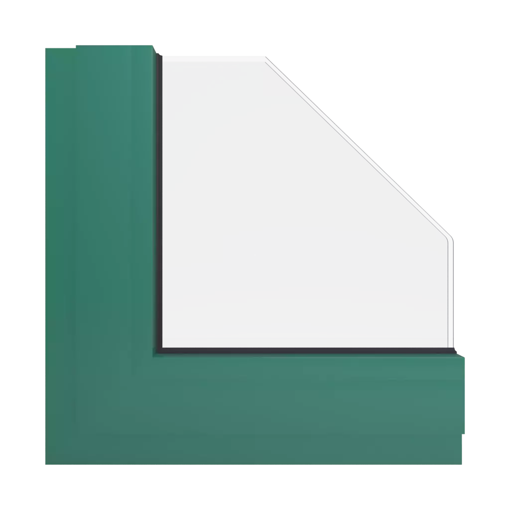 RAL 6000 Patina green windows window-color aluminum-ral ral-6000-patina-green interior