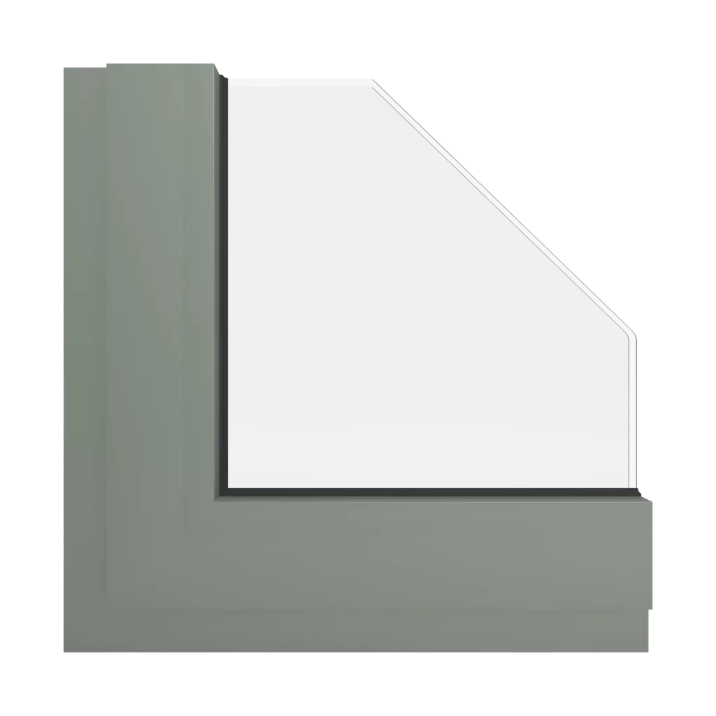 RAL 7033 Cement grey windows window-color aluminum-ral ral-7033-cement-grey interior